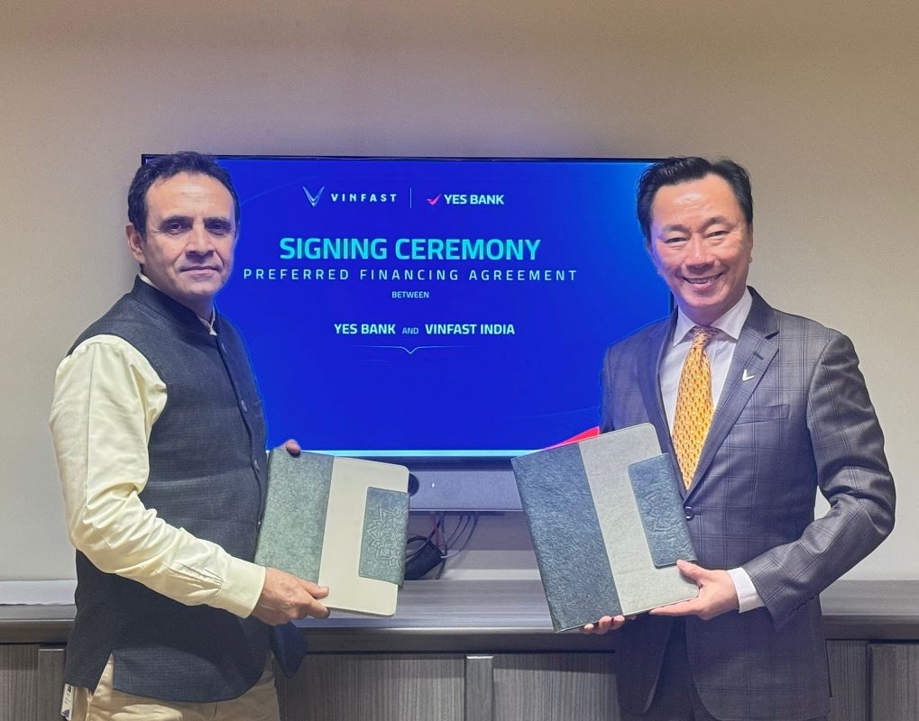 VinFast Ấn Độ hợp tác YES BANK, triển khai giải pháp tài chính toàn diện cho xe điện