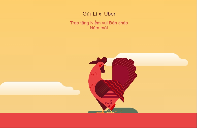 Người dùng Uber được gửi lì xì gần 7 triệu cho người thân