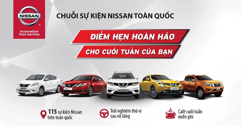 thang 3 nissan viet nam to chuc 100 su kien lai thu xe