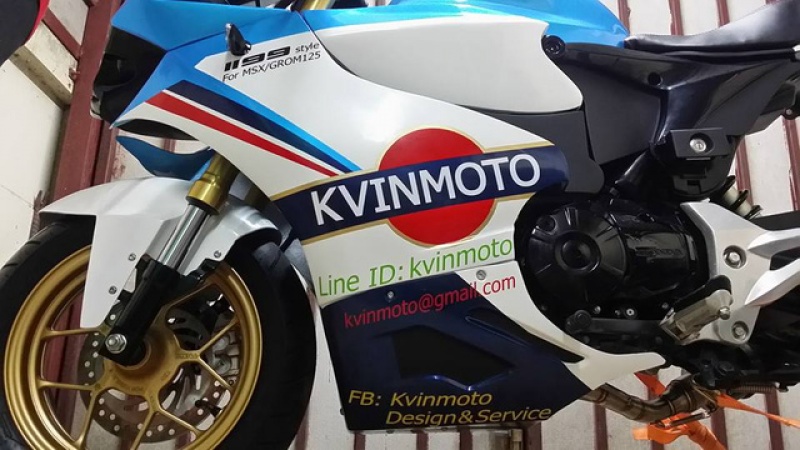 honda msx 125 bien hinh thanh ducati 1199 qua ban tay tho do
