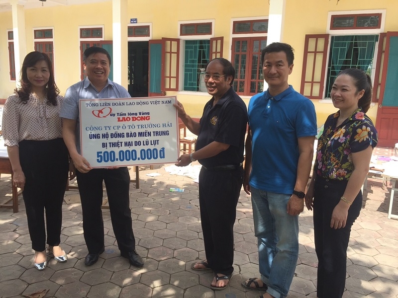 thaco ung ho 6 ty cho dong bao lu lut mien trung