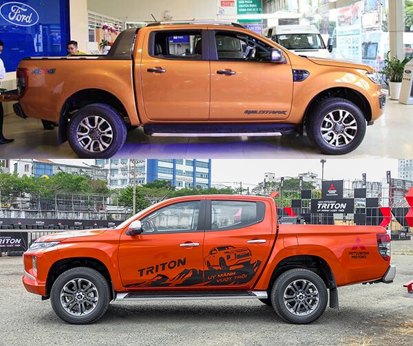  Compara Mitsubishi Triton 2019 e Ford Ranger 2019