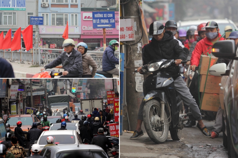 Tắc đường Hà Nội: 8 'điểm đen' ùn tắc mới, giáp Tết chớ dại đi qua