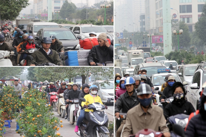 Tắc đường Hà Nội: 8 'điểm đen' ùn tắc mới, giáp Tết chớ dại đi qua