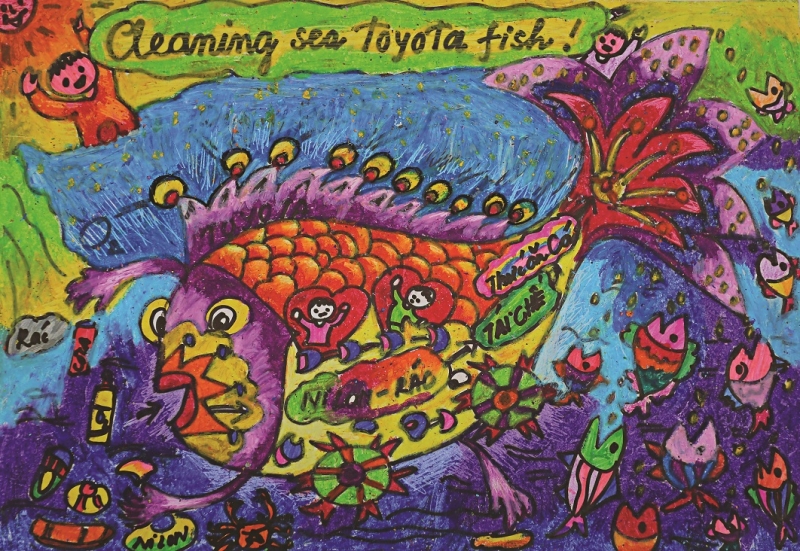 toyota viet nam trao giai cuoc thi ve tranh quoc te toyota