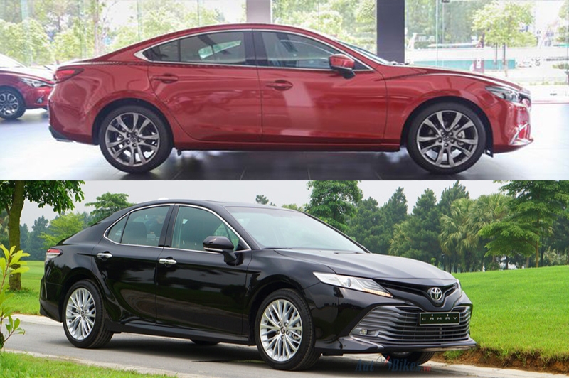 mua xe hang d chon mazda6 hay camry 2019