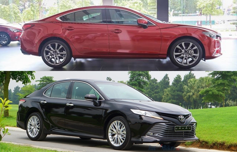 mua xe hang d chon mazda6 hay camry 2019