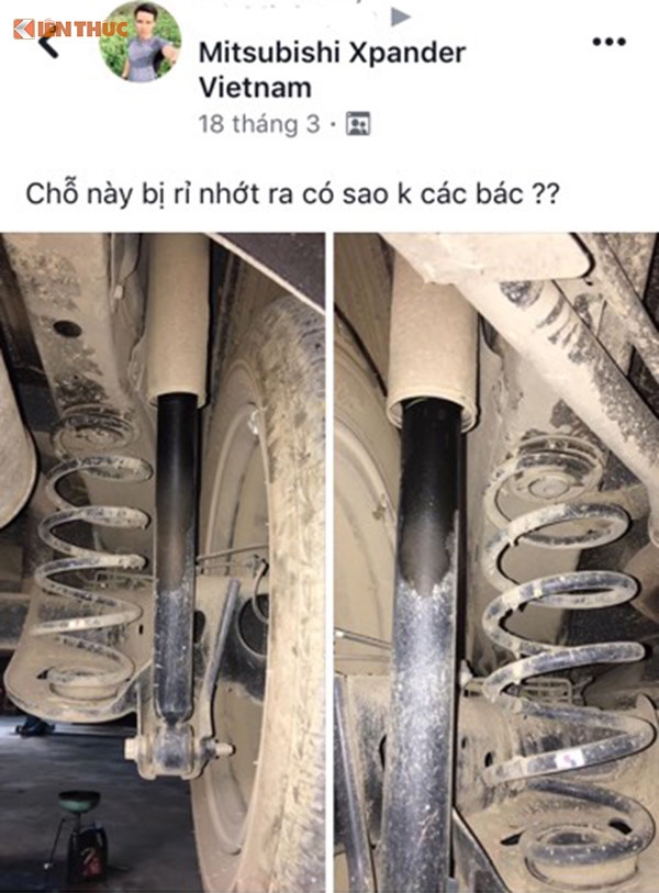 Sau lỗi bơm xăng, Mitsubishi Xpander tại Việt Nam bị tố chảy dầu