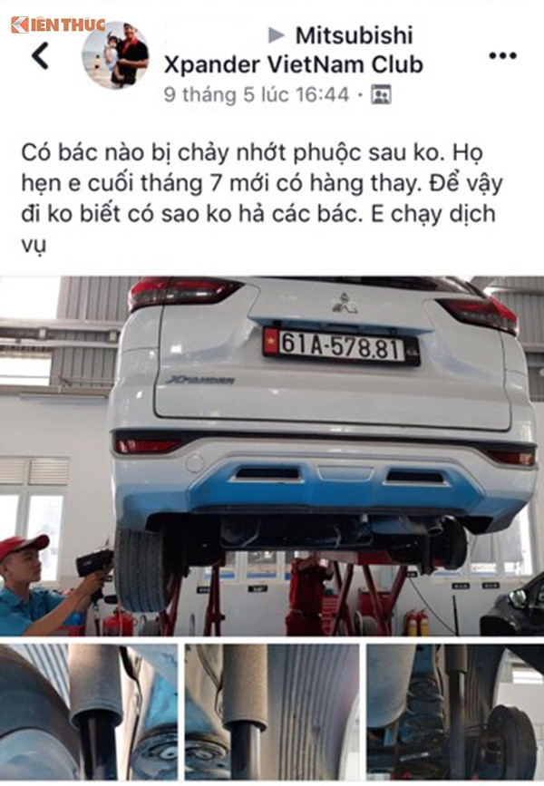 Sau lỗi bơm xăng, Mitsubishi Xpander tại Việt Nam bị tố chảy dầu