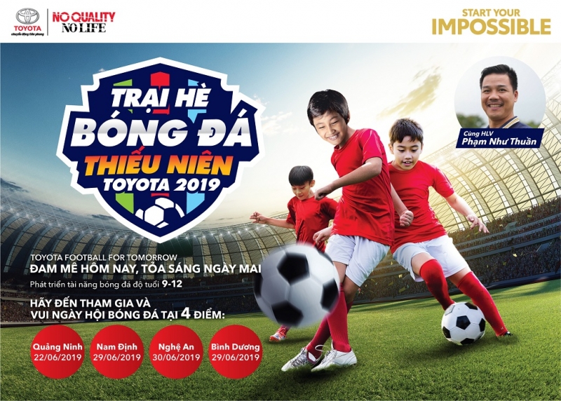 Khởi động Trại hè Bóng đá Thiếu niên Toyota 2019