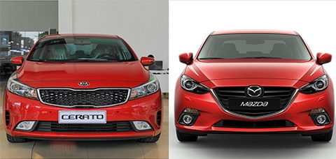 sedan hang c kia cerato bam sat mazda3
