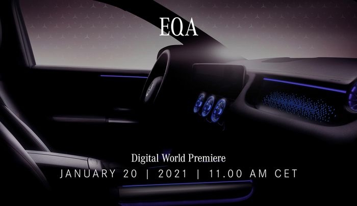 Xe điện Mercedes-Benz EQA ra mắt toàn cầu ngày 20/1