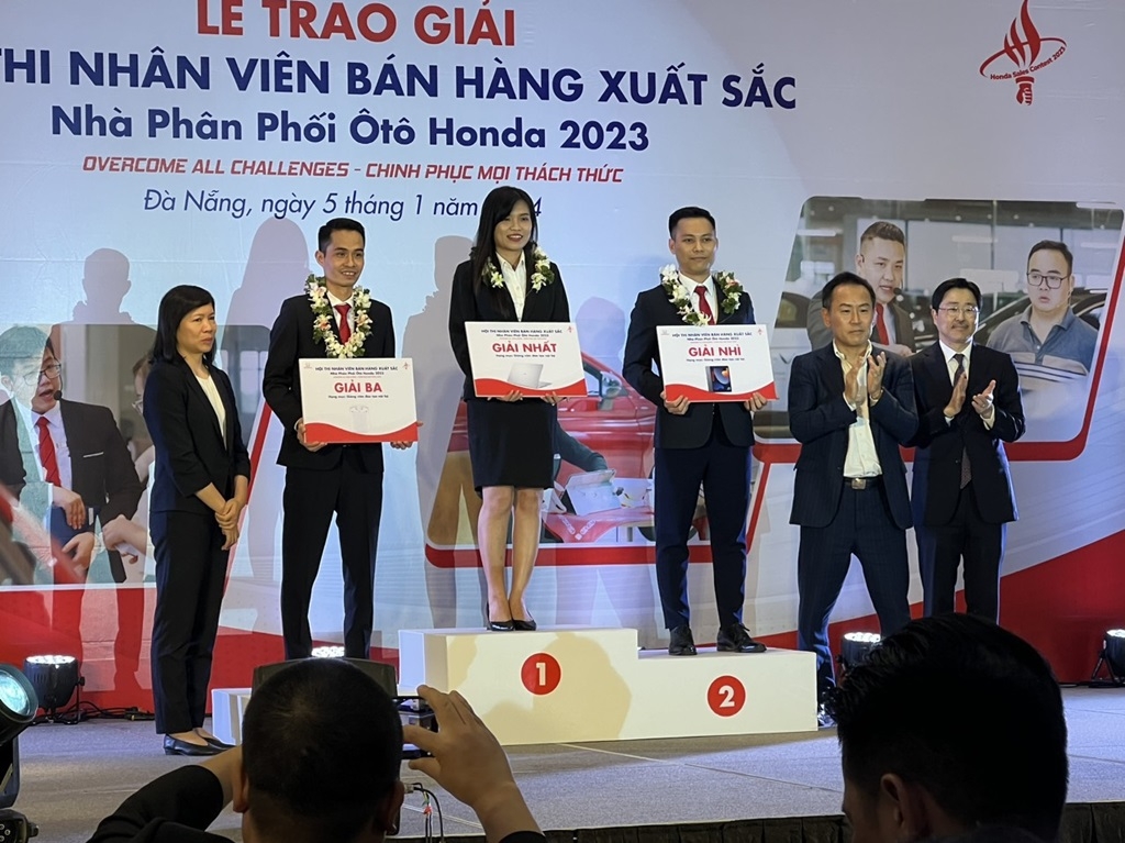 Honda Ôtô Hà Nội - An Khánh giành giải nhất hạng mục Tư vấn bán hàng xuất sắc 2023