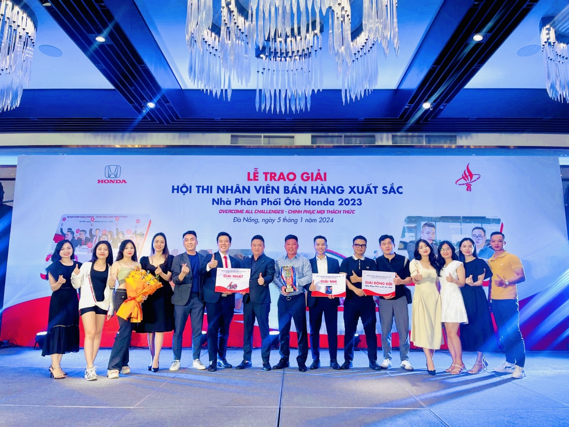 Honda Ôtô Hà Nội - An Khánh giành giải nhất hạng mục Tư vấn bán hàng xuất sắc 2023