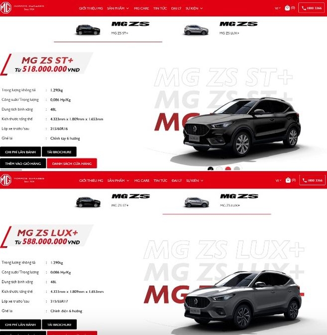 MG5 và MG ZS giảm giá niêm yết tới 60 triệu đồng