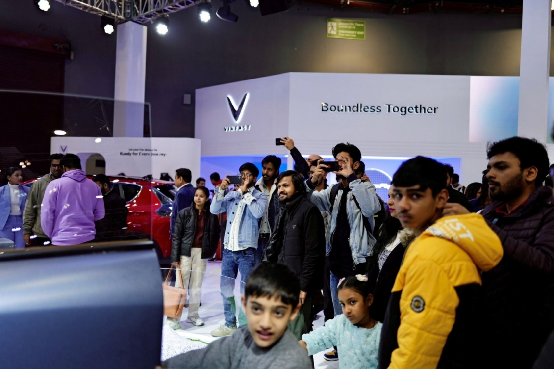 Dàn xe điện của VinFast gây ấn tượng mạnh với người dân Ấn Độ