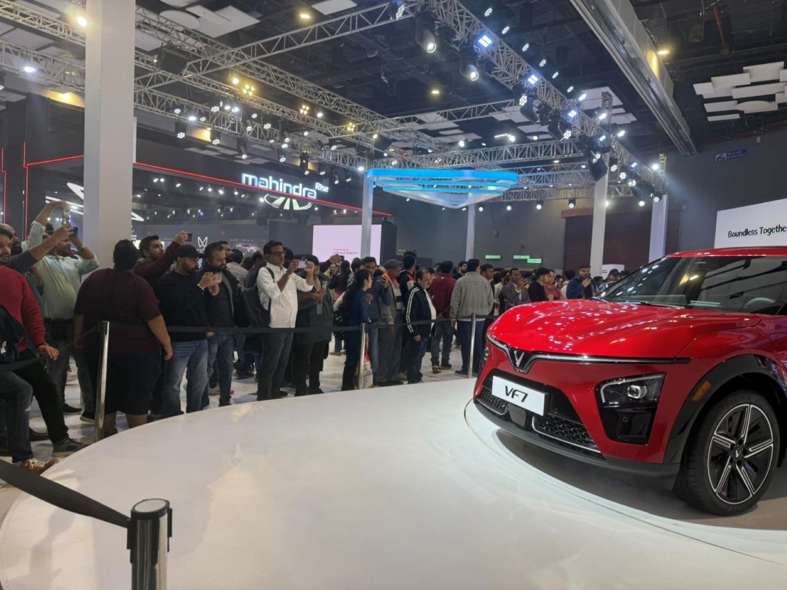 Dàn xe điện của VinFast gây ấn tượng mạnh với người dân Ấn Độ