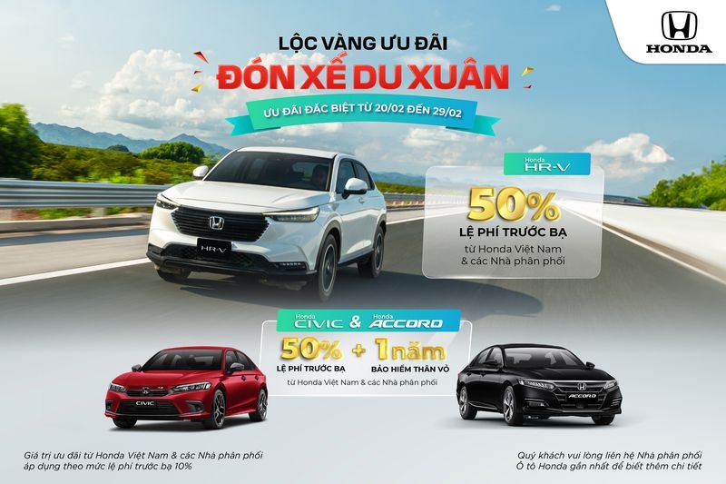 Loạt ô tô Honda giảm giá, ưu đãi khủng tháng 2/2024