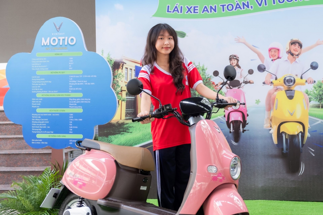 Theo Hồ Vịnh Nghi (THPT Trần Phú, TP.HCM), kiểu dáng của Motio phù hợp khi cần di chuyển ở không gian hẹp. Theo Hồ Vịnh Nghi (THPT Trần Phú, TP.HCM), kiểu dáng của Motio phù hợp khi cần di chuyển ở không gian hẹp.