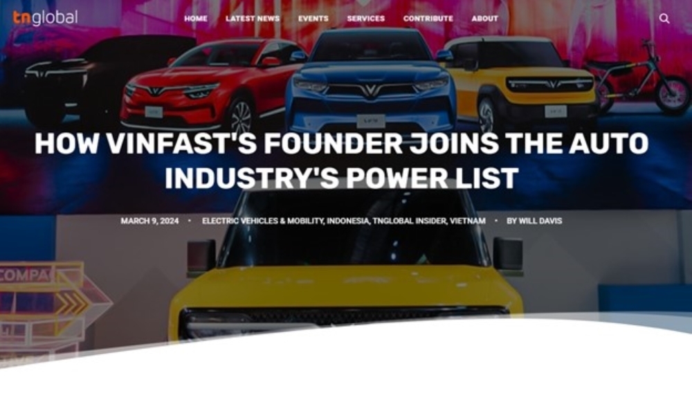 Truyền thông quốc tế chỉ ra lợi thế đặc biệt của VinFast trong cuộc đua xe điện toàn cầu