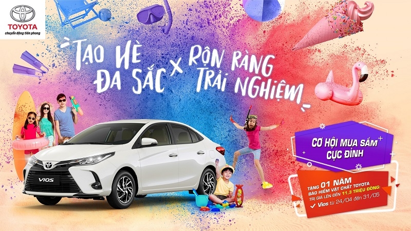 Toyota Vios được tặng 1 năm bảo hiểm vật chất