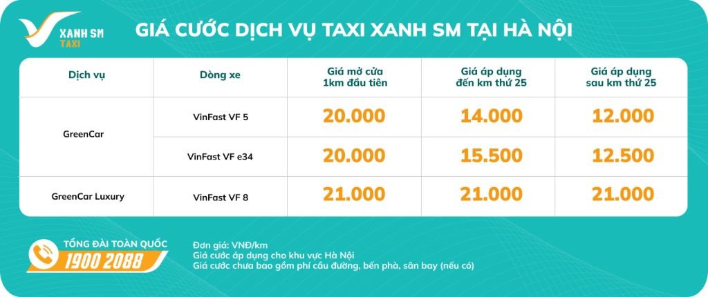 Taxi Xanh SM chính thức hoạt động tại Hà Nội từ 14/04