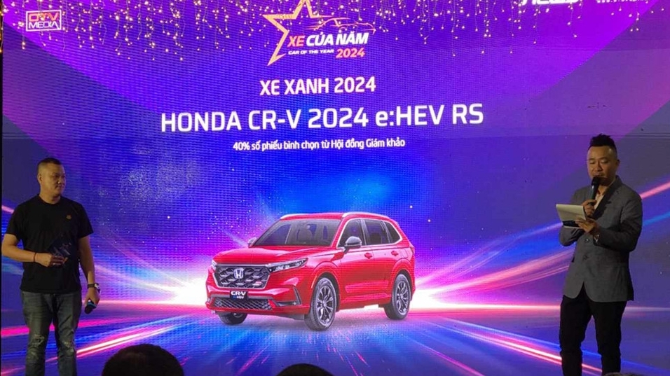 Honda CR-V e:HEV RS  và Civic RS nhận 2 giải thưởng tại 'Ô tô của năm' năm 2024