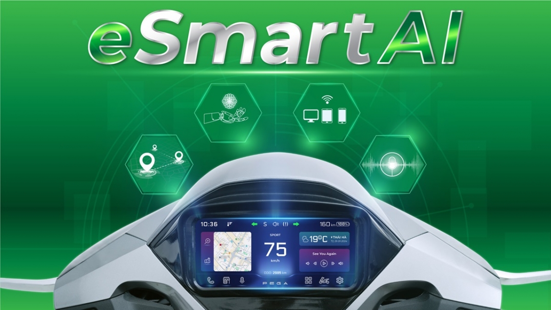 Xe máy điện PEGA eSmart AI ra mắt tại Việt Nam, giá từ 42 triệu đồng