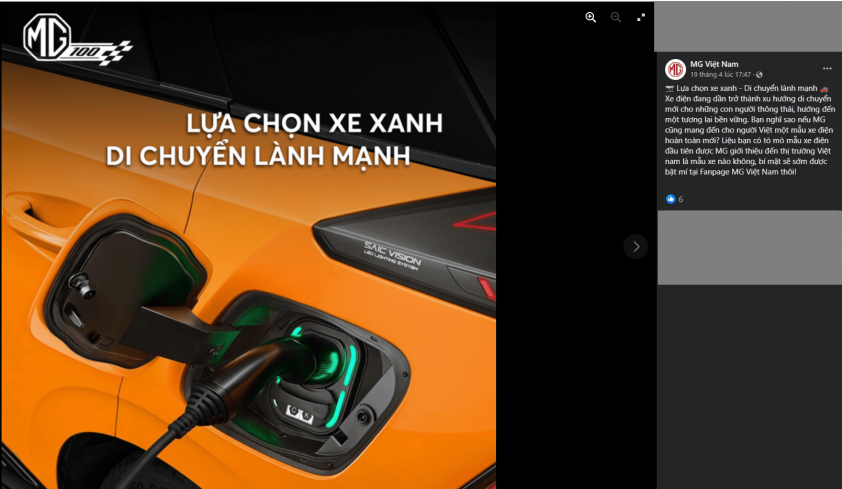 Lộ thông tin MG sắp bán xe điện tại Việt Nam