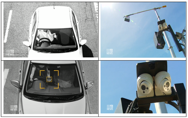 Camera AI phát hiện không cài dây an toàn và tài xế dùng điện thoại di động