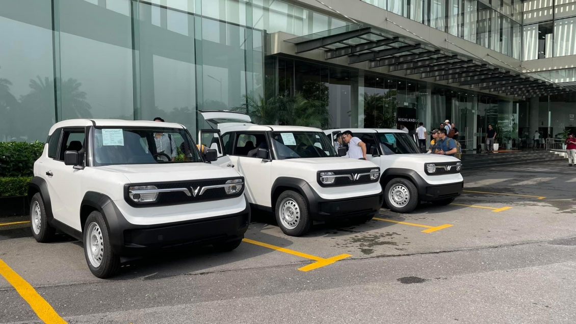 Cận cảnh VinFast VF3 bản tiền sản xuất tại nhà máy Hải Phòng