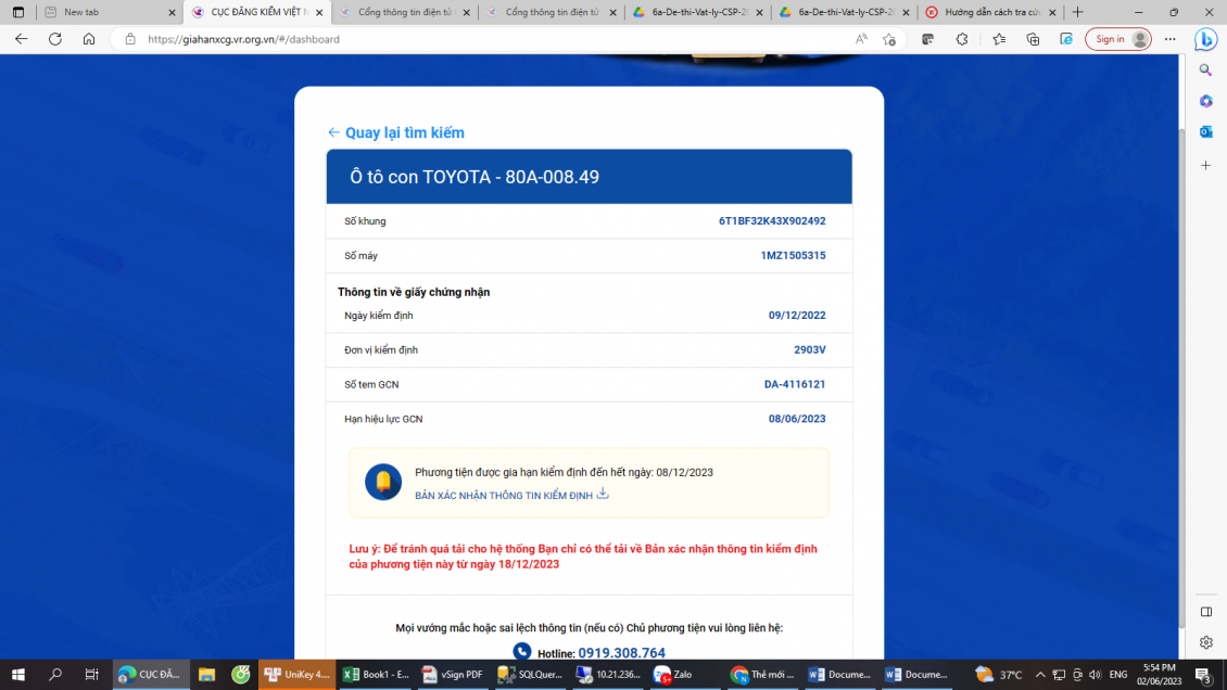 Gần 2 triệu xe ô tô được tự động gia hạn đăng kiểm từ hôm nay