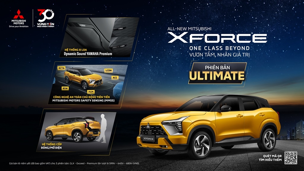 Misubishi Xforce Ultimate có giá.... tại Việt Nam
