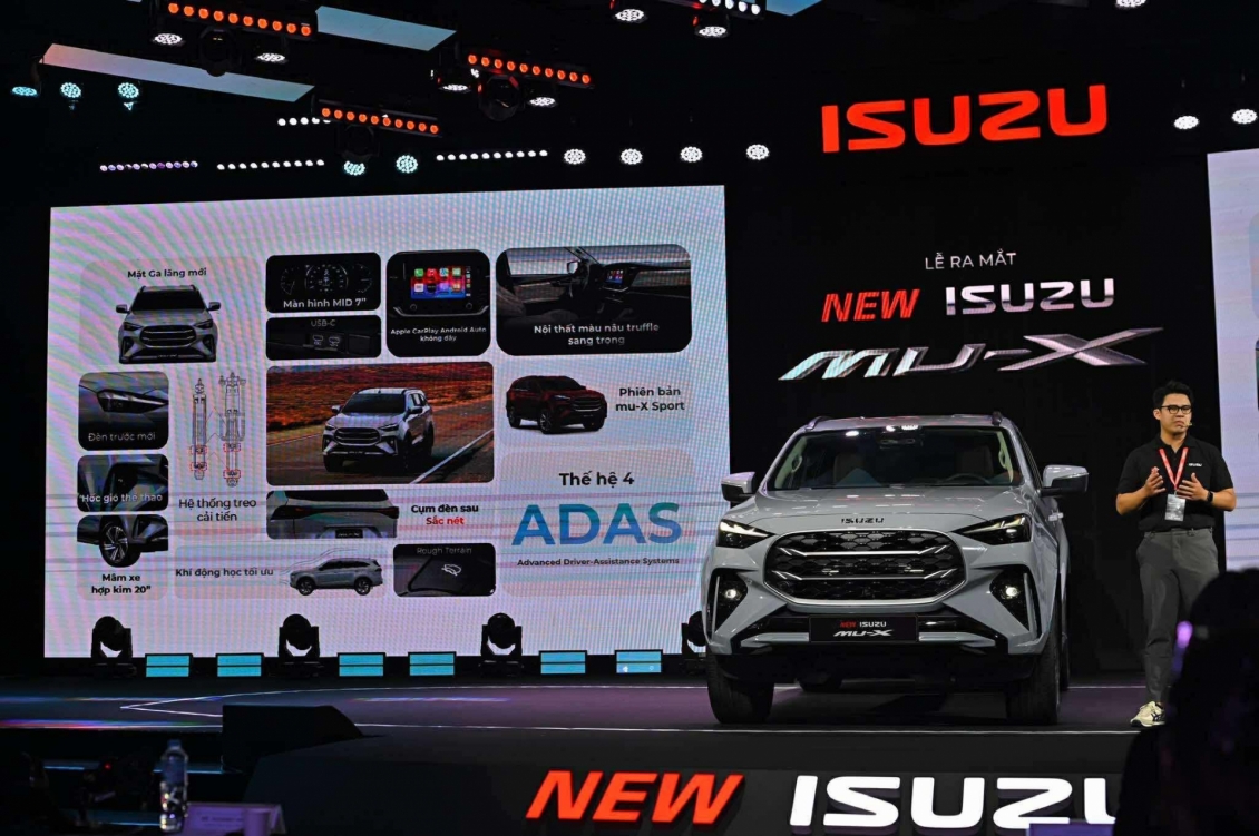 Isuzu mu-X 2025 ra mắt Việt Nam, giá từ 928 triệu đồng