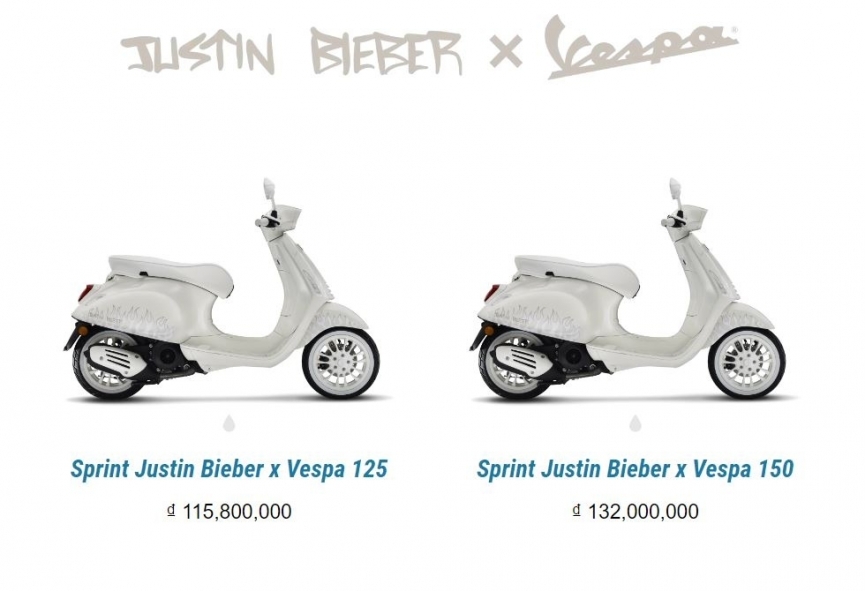 Vespa Sprint Justin Bieber 