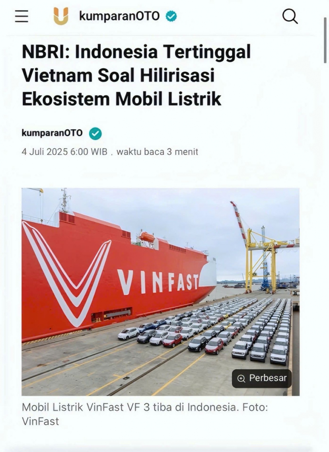 Indonesia xem Việt Nam là hình mẫu về phát triển xe điện