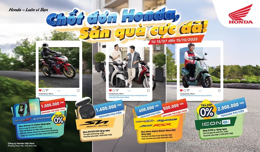 Honda Việt Nam ưu đãi lớn ICON e: và nhiều mẫu xe máy khác Honda Việt Nam ưu đãi lớn ICON e: và nhiều mẫu xe máy khác