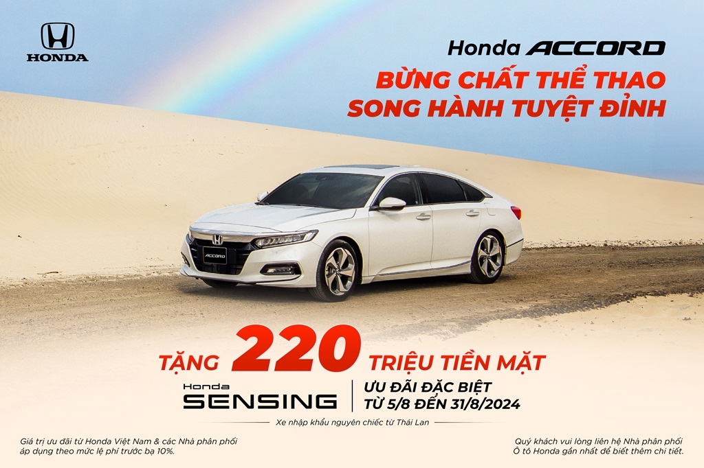 Honda ưu đãi tới 100% phí trước bạ cho khách mua ô tô