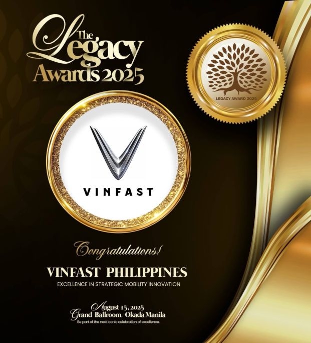 VinFast Philippines được vinh danh tại Giải thưởng Di sản Doanh nghiệp năm 2025 VinFast Philippines được vinh danh tại Giải thưởng Di sản Doanh nghiệp năm 2025