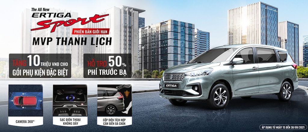 Mẫu xe Suzuki XL7 và Ertiga có thêm bản giới hạn tại Việt Nam