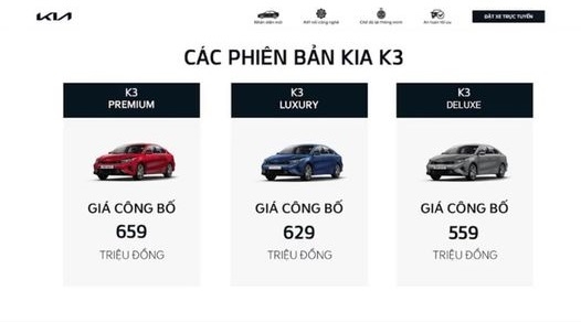 KIA K3 2022 giá từ 559 triệu đồng tại Việt Nam