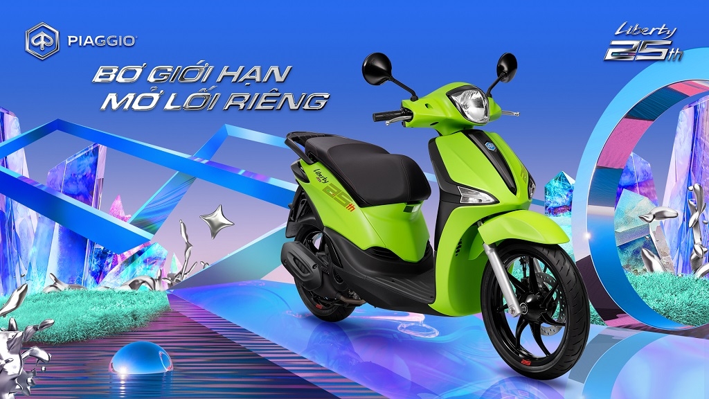 Piaggio ra mắt phiên bản đặc biệt Liberty màu mới kỷ niệm 25 năm