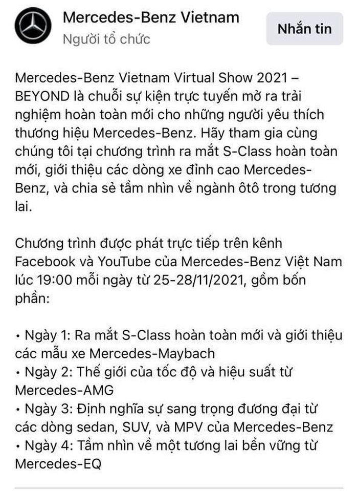 Mercedes-Benz S-Class 2022 chốt lịch ra mắt ngày 25/11 Mercedes-Benz S-Class 2022 chốt lịch ra mắt ngày 25/11