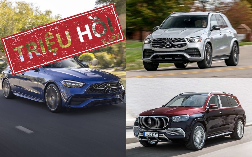 Triệu hồi gần 1.000 xe Mercedes-Benz nhập khẩu tại Việt Nam