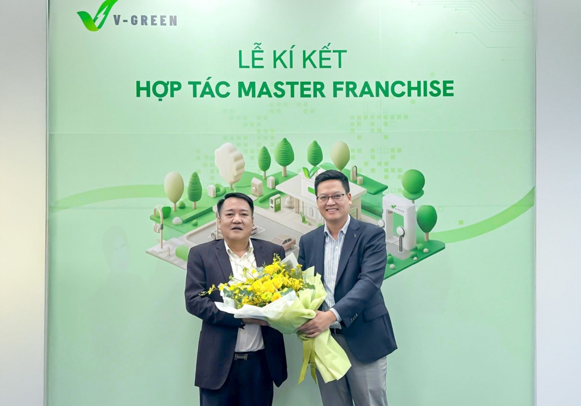 V-GREEN và Vasia hợp tác triển khai trạm sạc nhượng quyền tại Bắc Ninh