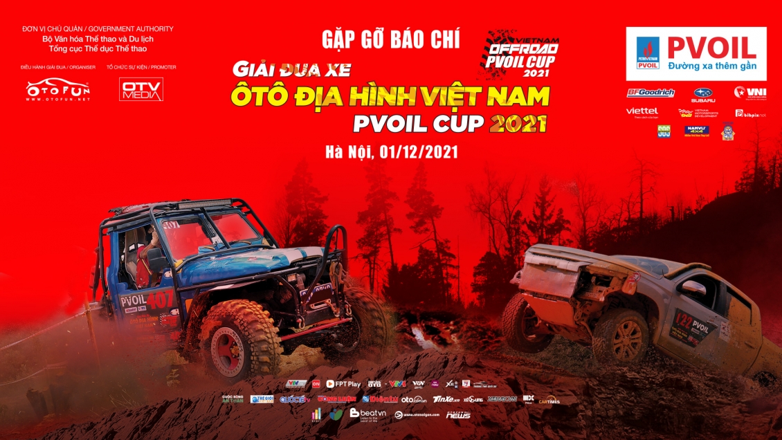Khởi động giải đua xe địa hình Việt Nam PVOIL VOC 2021