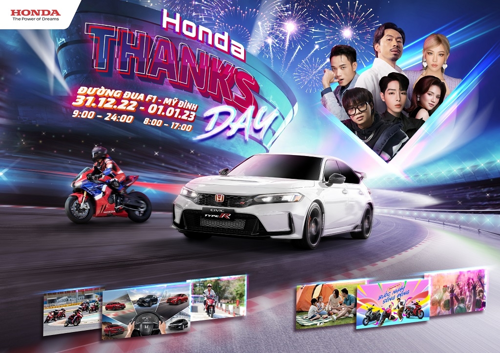 Đại nhạc hội chào mừng năm mới Honda Thanks Day sẽ có gì?