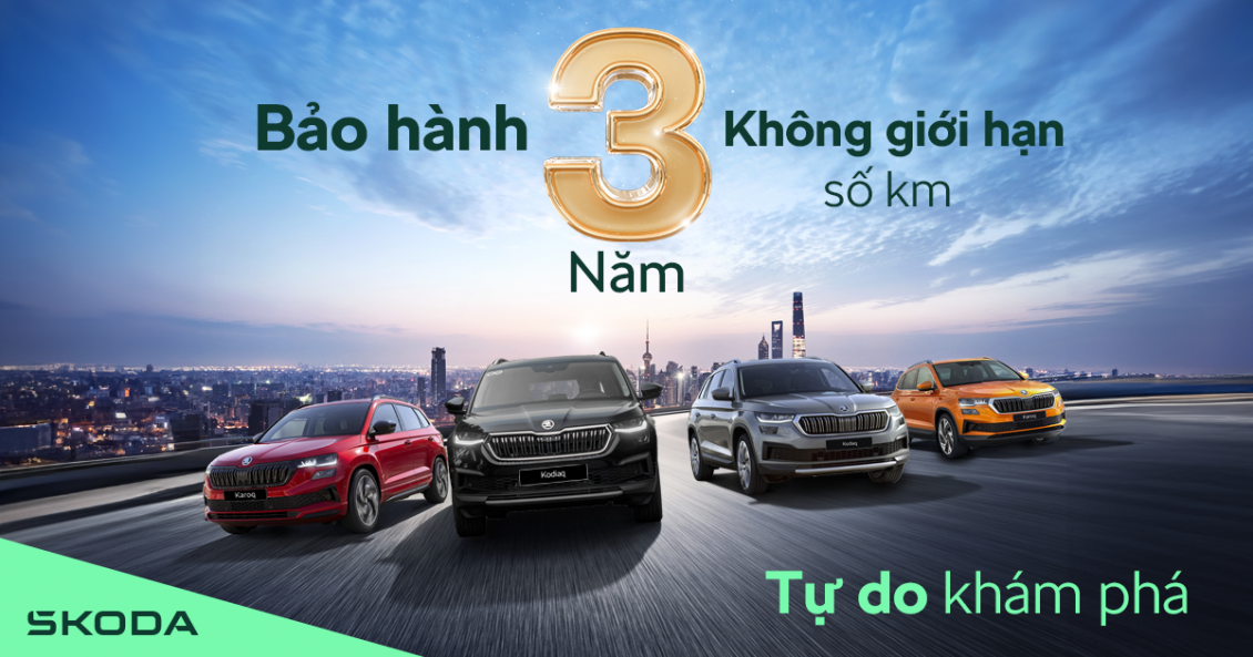 Tháng 12, Skoda Việt Nam tặng thêm khách hàng 50% lệ phí trước bạ