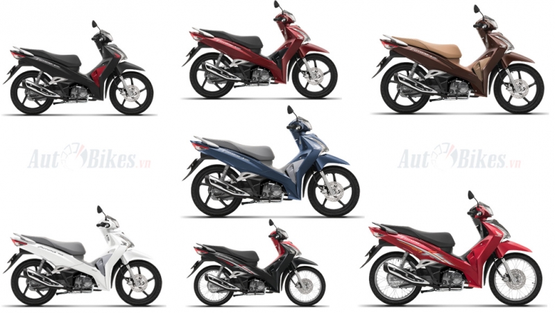 Hình ảnh thực tế, chi tiết 2 phiên bản, 7 màu Honda Future 2020