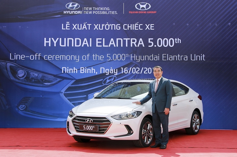 Xuất xưởng Hyundai Elantra thứ 5.000 tại Việt Nam